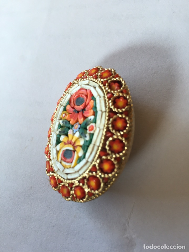 Joyeria: Antiguo broche hecho con la t&eacute;cnica de micro-mosaico. - Foto 12