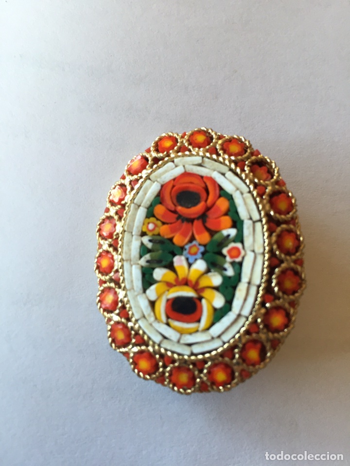 Joyeria: Antiguo broche hecho con la t&eacute;cnica de micro-mosaico. - Foto 13