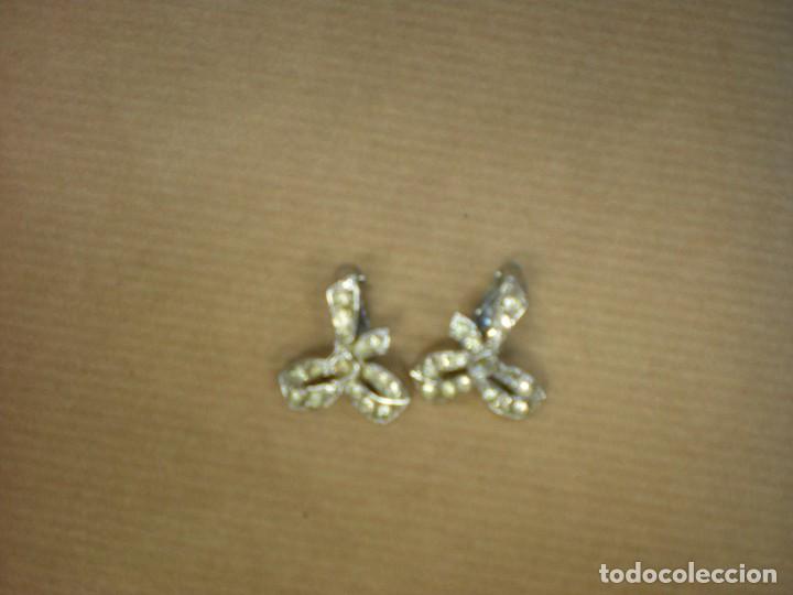 Joyeria: Pendientes acero con pedrer&iacute;a  2,5x2cm - Foto 2