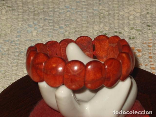 Joyeria: PULSERA DE CORAL MANZANA ELASTICA. - Foto 3