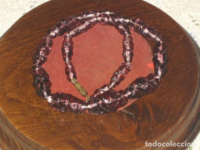 Joyeria: ANTIGUO COLLAR DE CRISTAL DE MURANO. - Foto 1