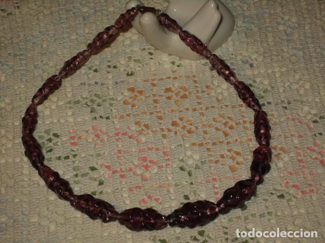 Joyeria: ANTIGUO COLLAR DE CRISTAL DE MURANO. - Foto 2