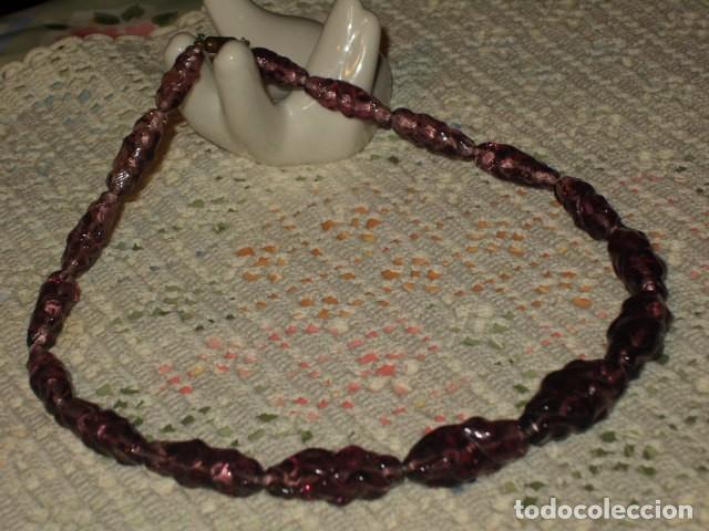Joyeria: ANTIGUO COLLAR DE CRISTAL DE MURANO. - Foto 3
