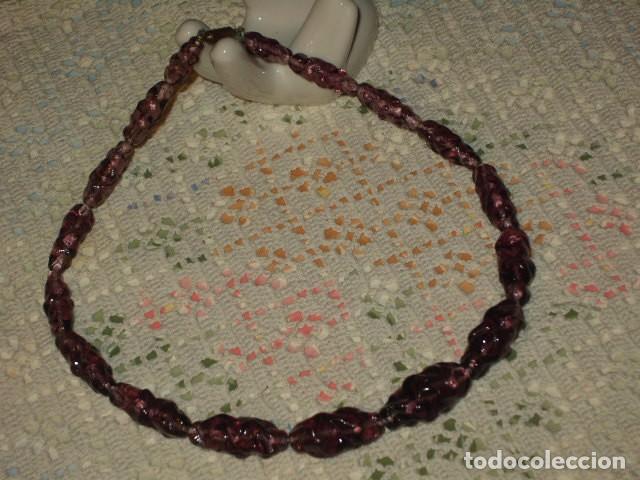 Joyeria: ANTIGUO COLLAR DE CRISTAL DE MURANO. - Foto 4