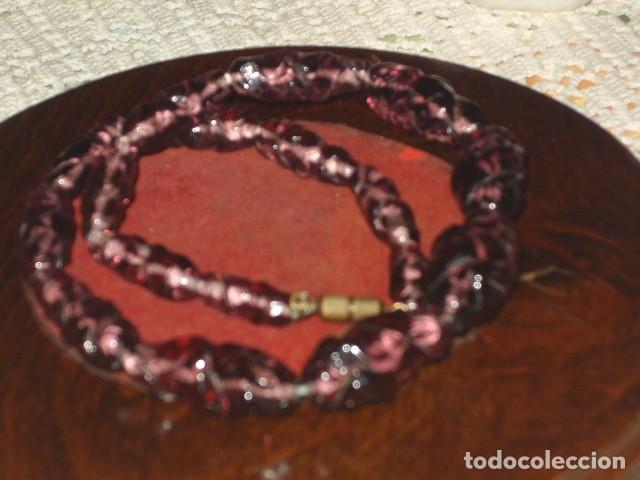 Joyeria: ANTIGUO COLLAR DE CRISTAL DE MURANO. - Foto 6