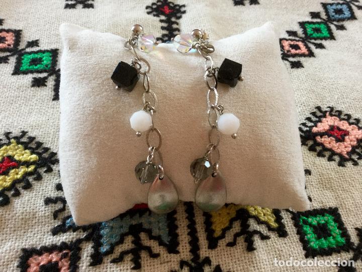 Joyeria: Pendientes largos de plata con piedras - Foto 3