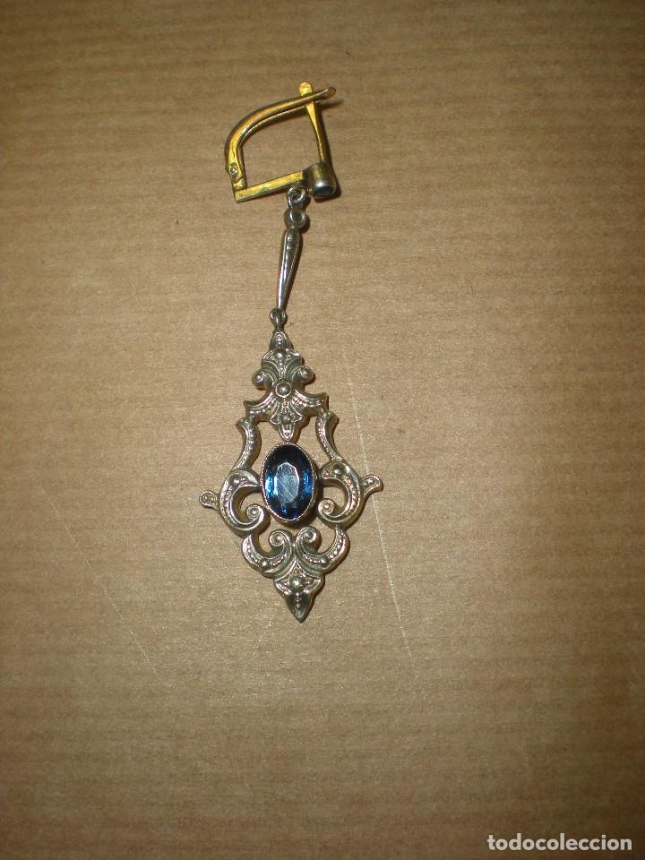 Joyeria: 1 pendiente con piedra azul  5x1,5cm - Foto 1