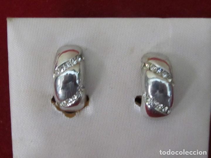 Joyeria: PENDIENTES EN RODIO CON ZIRCONITAS, CIERRE OMEGA - Foto 1