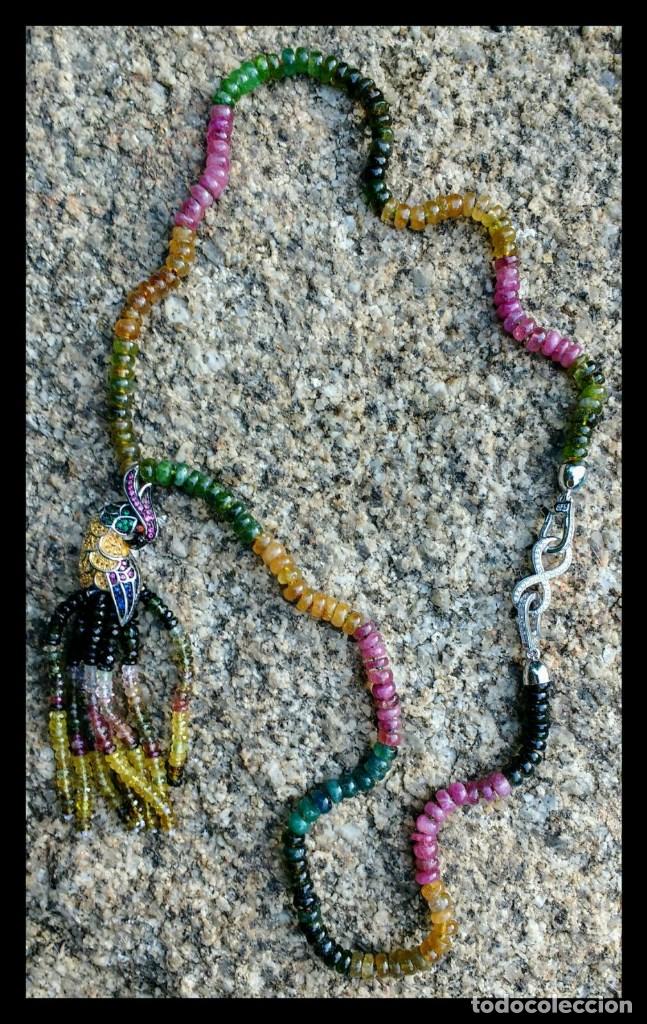 Joyeria: ESPECTACULAR COLLAR DE TURMALINA DE COLORES. - Foto 1
