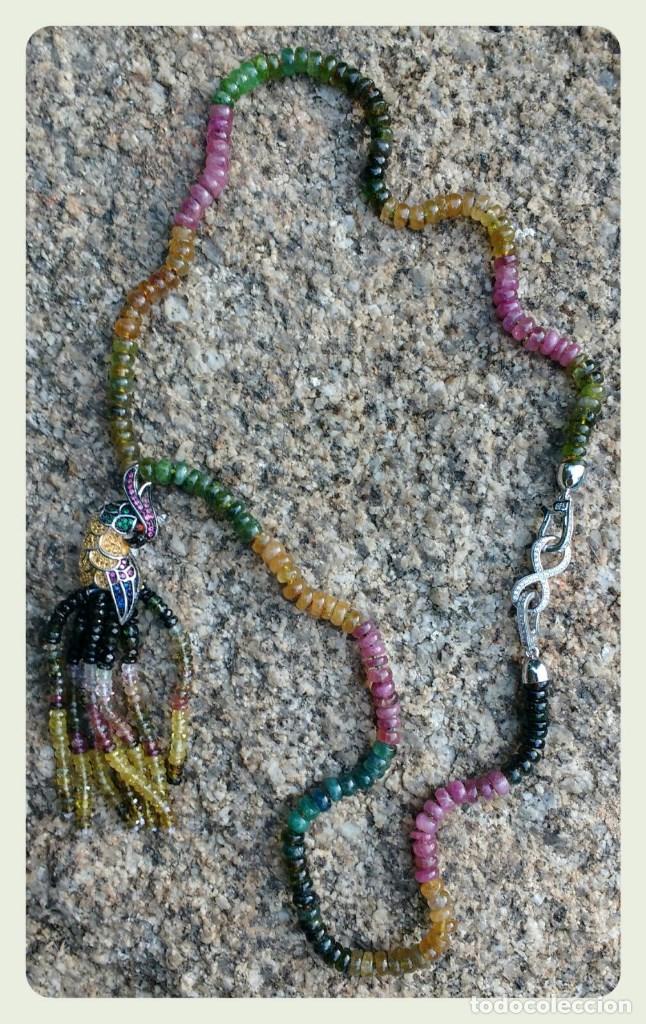 Joyeria: ESPECTACULAR COLLAR DE TURMALINA DE COLORES. - Foto 2