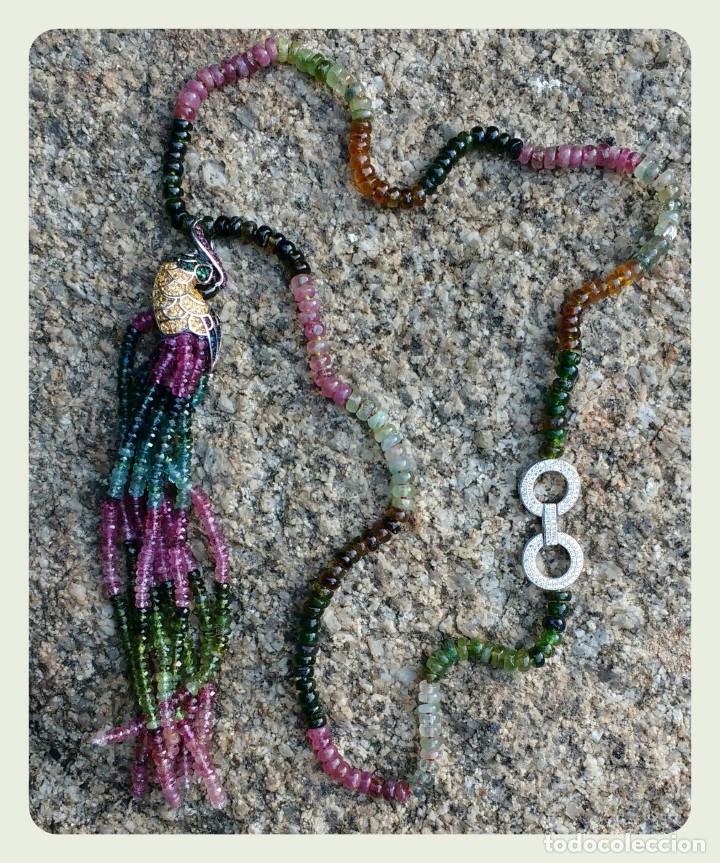 Joyeria: COLLAR &Uacute;NICO DE TURMALINA DE COLORES. - Foto 1