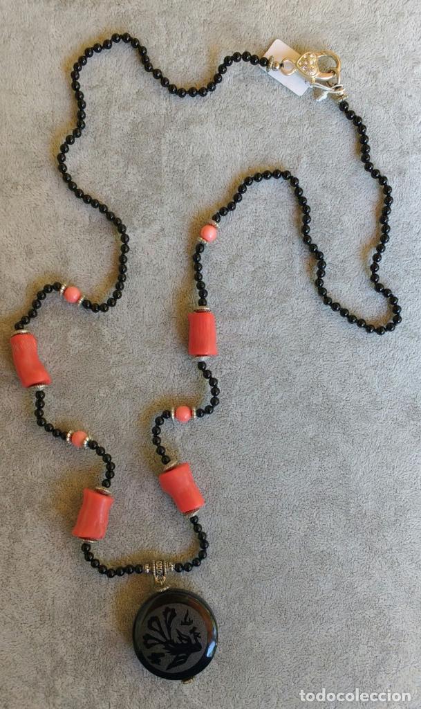Joyeria: COLLAR DE &Oacute;NIX CON CORAL. - Foto 1