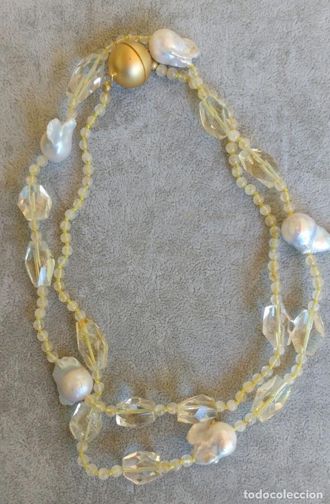 Joyeria: COLLAR LARGO DE CITRINO Y PERLA BARROCA. - Foto 1