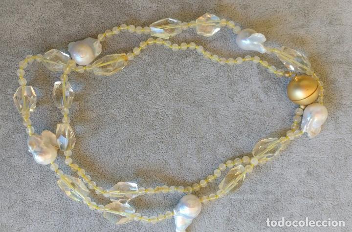 Joyeria: COLLAR LARGO DE CITRINO Y PERLA BARROCA. - Foto 2