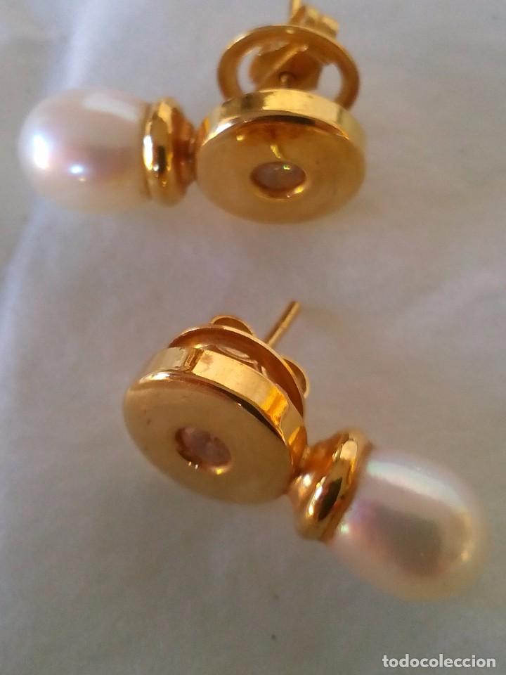 Joyeria: Pendientes de oro 18 kt y perla - Foto 4