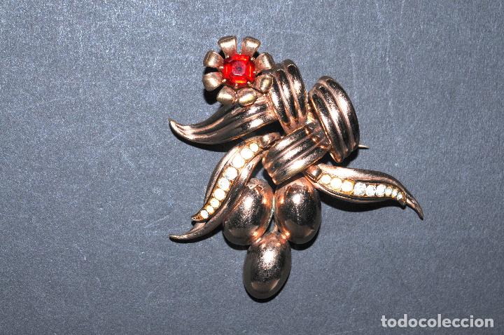 Joyeria: BROCHE DORADO CON PEDRERIA - Foto 1