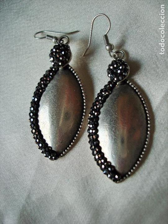 Joyeria: PENDIENTES DE PLATA Y CIRC&Oacute;N NATURAL NEGRO - Foto 5