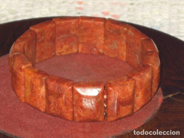 Joyeria: PULSERA DE CORAL MANZANA ELASTICA. - Foto 3