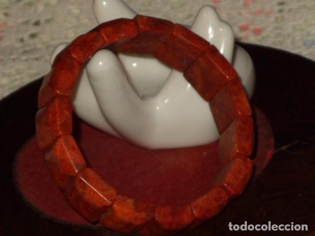 Joyeria: PULSERA DE CORAL MANZANA ELASTICA. - Foto 5