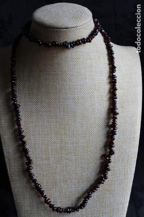 Joyeria: LARGO COLLAR DE GRANATES NATURALES 75 CM - Foto 3