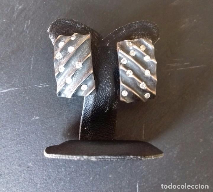 Joyeria: Pendientes Plata de Ley envejecida y Circonitas - Foto 1