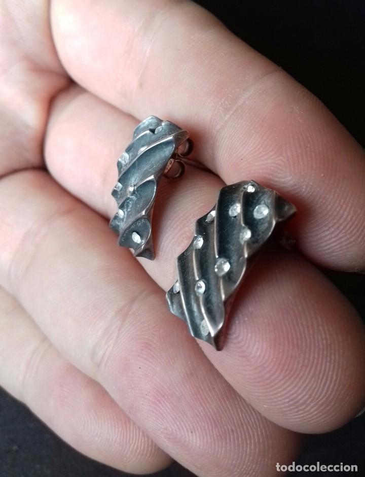 Joyeria: Pendientes Plata de Ley envejecida y Circonitas - Foto 2