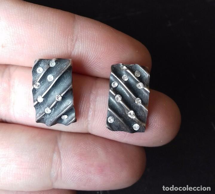 Joyeria: Pendientes Plata de Ley envejecida y Circonitas - Foto 3