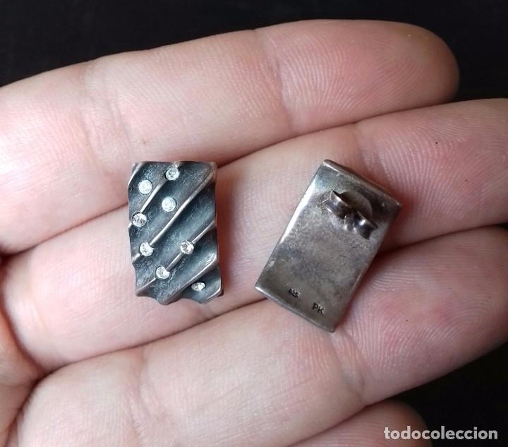 Joyeria: Pendientes Plata de Ley envejecida y Circonitas - Foto 4