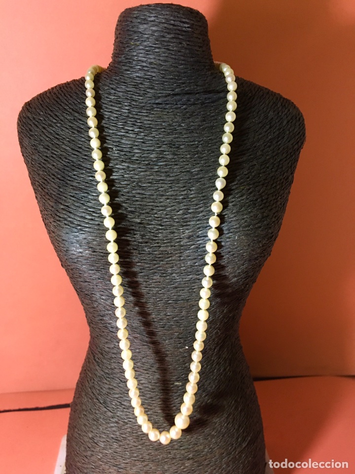 Joyeria: Collar de perlas con cierre oro blanco y diamante - Foto 1