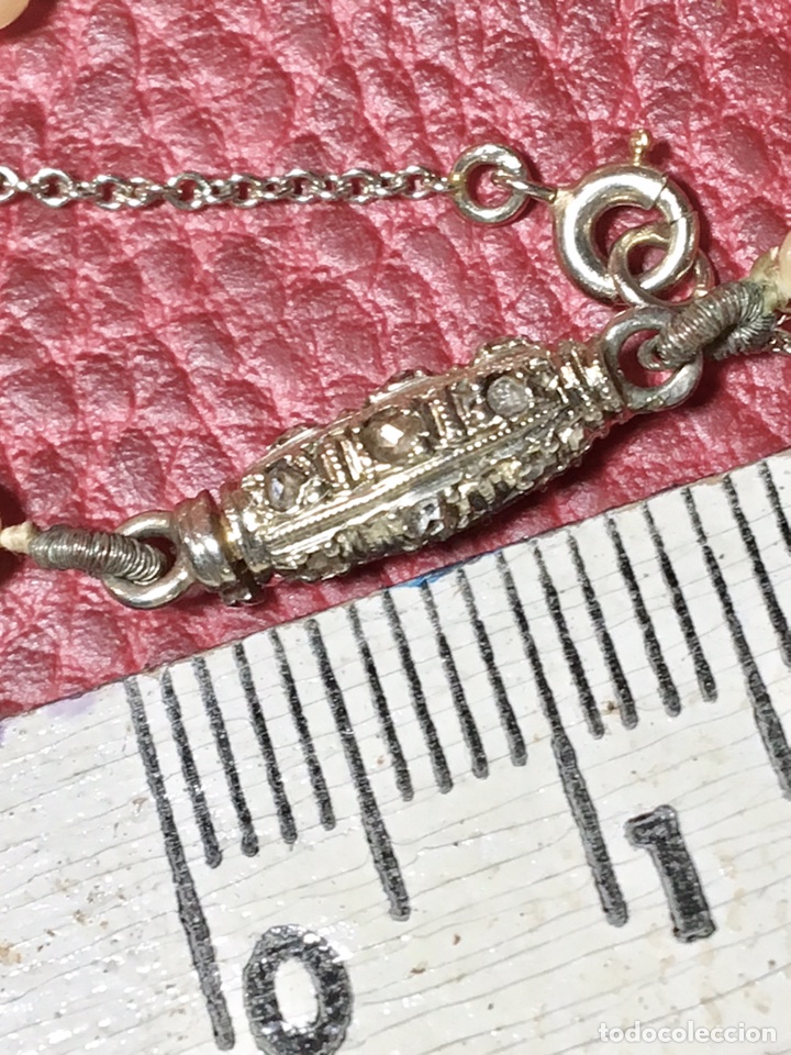 Joyeria: Collar de perlas con cierre oro blanco y diamante - Foto 3