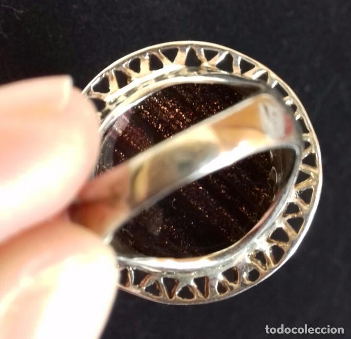 Joyeria: Gran anillo en Plata de Ley con Circonita iridiscente - Foto 4
