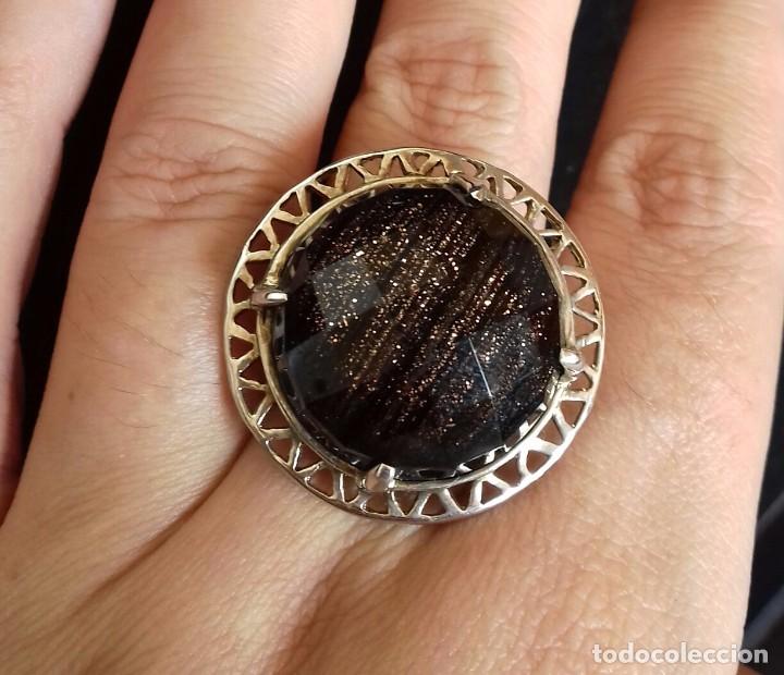Joyeria: Gran anillo en Plata de Ley con Circonita iridiscente - Foto 5