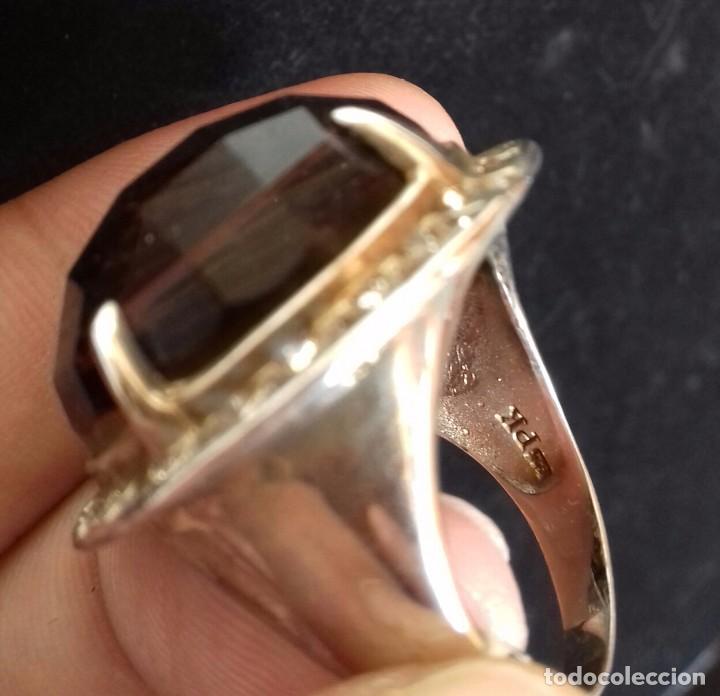 Joyeria: Gran anillo en Plata de Ley con Circonita iridiscente - Foto 7