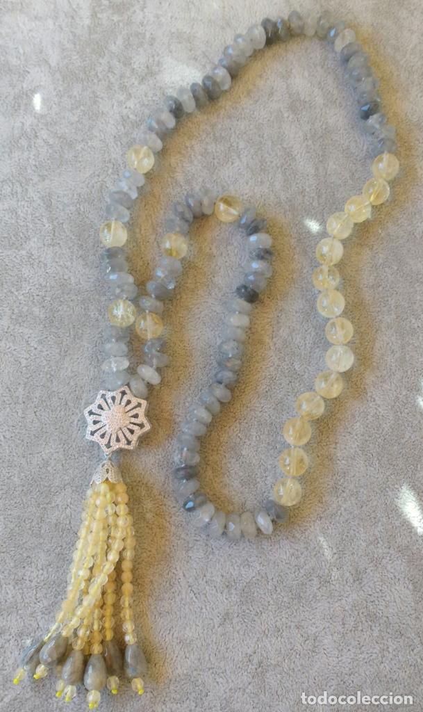Joyeria: COLLAR DE LABRADORITA Y CITRINO. - Foto 1