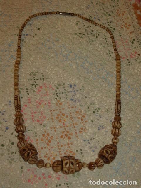 Joyeria: COLLAR LARGO DE HUESO A&Ntilde;OS 70. - Foto 6