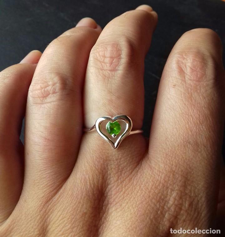 Joyeria: Anillo en Plata de Ley con Circonita verde - Foto 3