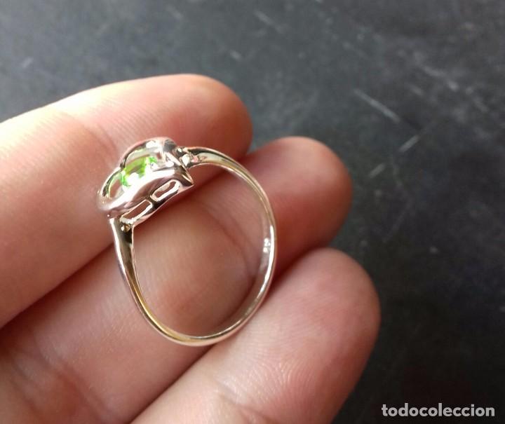 Joyeria: Anillo en Plata de Ley con Circonita verde - Foto 4