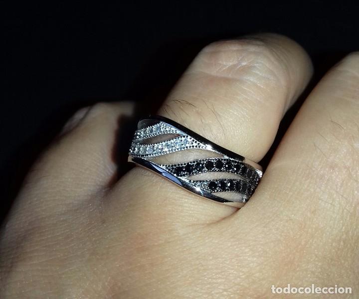 Joyeria: Anillo Zafiros negros y blancos - Foto 3
