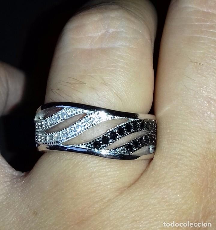 Joyeria: Anillo Zafiros negros y blancos - Foto 5
