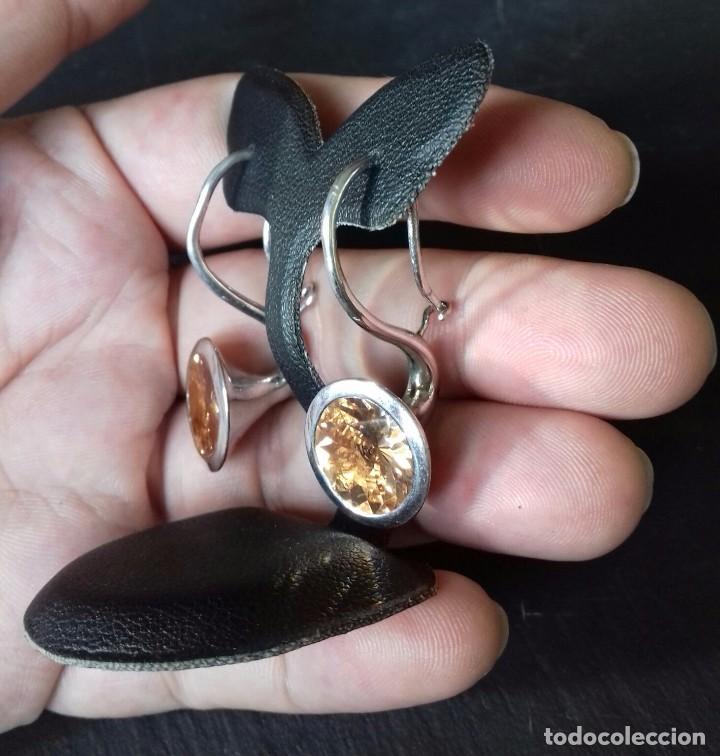 Joyeria: Pendientes de Plata de Ley y Circonitas Deluxe - Foto 2