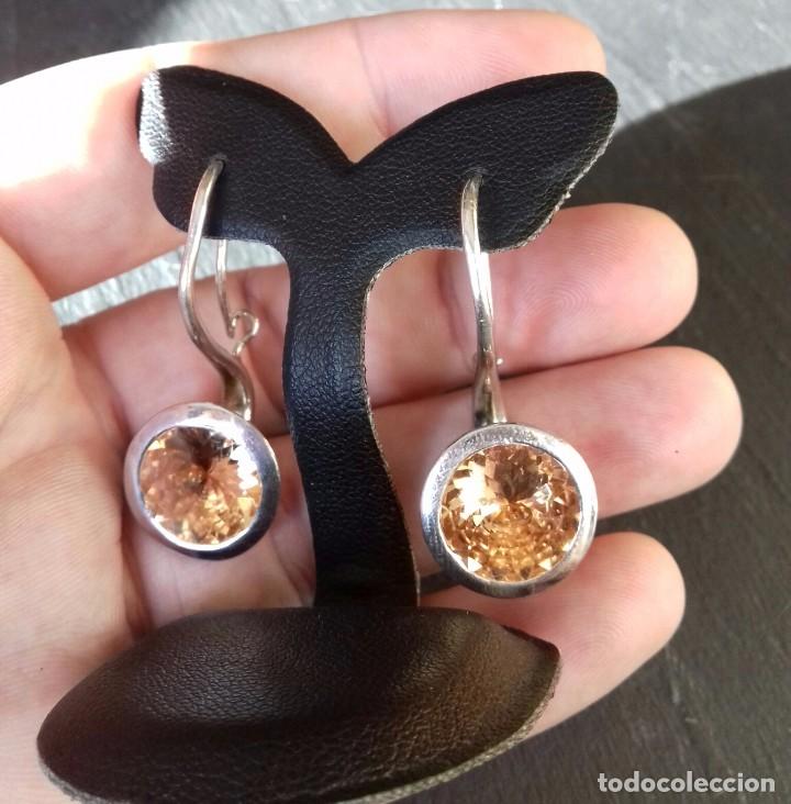 Joyeria: Pendientes de Plata de Ley y Circonitas Deluxe - Foto 6