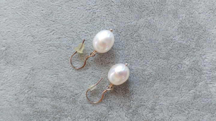 Joyeria: collar de perlas ovaladas de 10mm con cierre de plata - Foto 2