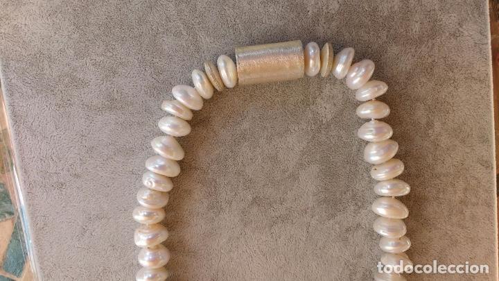 Joyeria: collar de discos de perla con plata - Foto 2