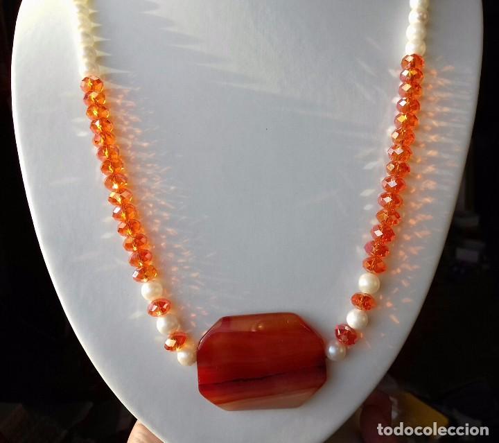 Joyeria: Collar con Perlas, &Aacute;gata y Cristal - Foto 1