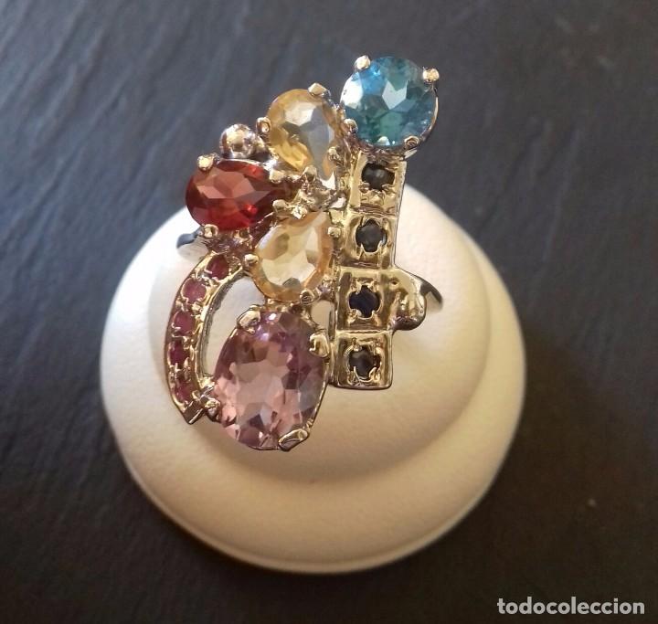 Joyeria: Anillo Cocktail de piedras preciosas - Foto 1