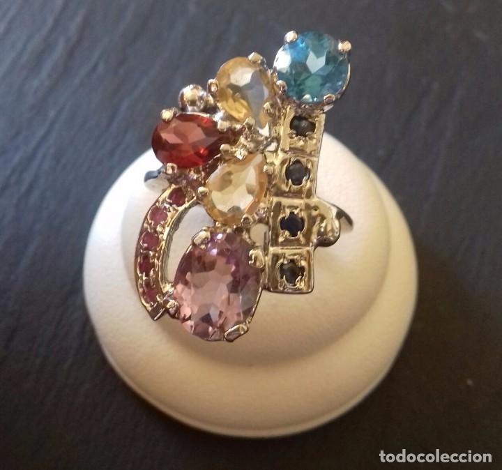 Joyeria: Anillo Cocktail de piedras preciosas - Foto 2
