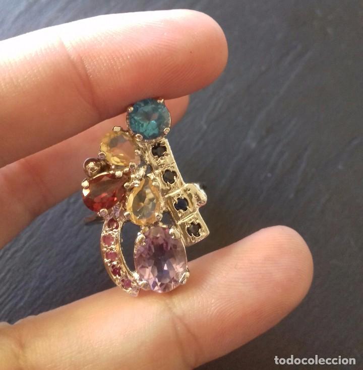 Joyeria: Anillo Cocktail de piedras preciosas - Foto 4