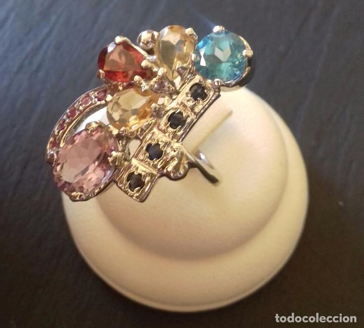 Joyeria: Anillo Cocktail de piedras preciosas - Foto 5