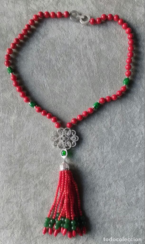 Joyeria: COLLAR DE CORAL Y JADE. - Foto 1