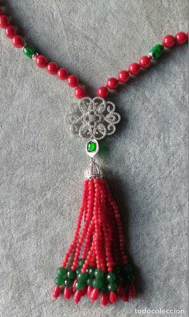 Joyeria: COLLAR DE CORAL Y JADE. - Foto 2